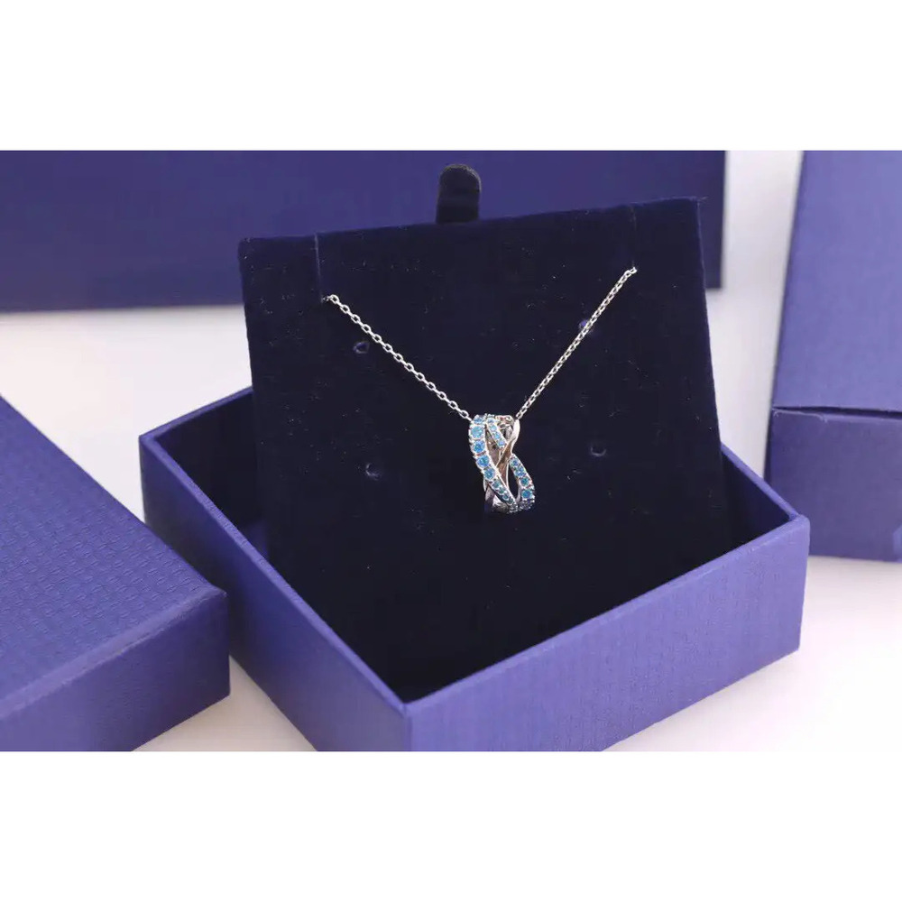 Swarovski Spiral Interlocking Lucky Bead Necklace